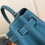 Replica Hermes Kelly Danse 20310 Designer Tote Shoulder Strap Bag Blue - Image 10