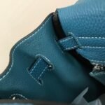 Replica Hermes Kelly Danse 20310 Designer Tote Shoulder Strap Bag Blue - Image 11