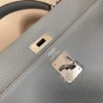 Replica Hermes Kelly Danse 20309 Designer Tote Shoulder Strap Bag Lake Blue - Image 10