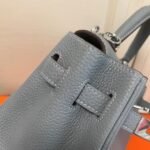 Replica Hermes Kelly Danse 20309 Designer Tote Shoulder Strap Bag Lake Blue - Image 11