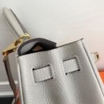 Replica Hermes Kelly Danse 20308 Designer Tote Shoulder Strap Bag Gray - Image 3