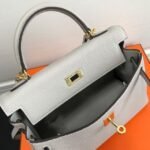 Replica Hermes Kelly Danse 20308 Designer Tote Shoulder Strap Bag Gray - Image 5