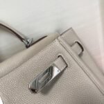 Replica Hermes Kelly Danse 20308 Designer Tote Shoulder Strap Bag Gray - Image 8