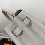 Replica Hermes Kelly Danse 20308 Designer Tote Shoulder Strap Bag Gray - Image 9