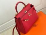 Replica Hermes Kelly Danse 20307 Designer Tote Shoulder Strap Bag Red - Image 4