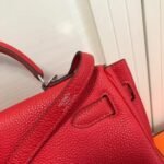 Replica Hermes Kelly Danse 20307 Designer Tote Shoulder Strap Bag Red - Image 10