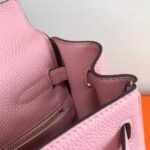 Replica Hermes Kelly Danse 20306 Designer Tote Shoulder Strap Bag Pink - Image 4