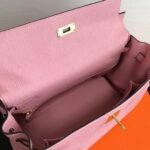 Replica Hermes Kelly Danse 20306 Designer Tote Shoulder Strap Bag Pink - Image 5