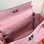 Replica Hermes Kelly Danse 20306 Designer Tote Shoulder Strap Bag Pink - Image 10