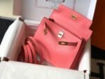 Replica Hermes Kelly Danse 22cm Leather Bag 20359 Pink - Image 5