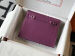 Replica Hermes Kelly Danse 22cm Leather Bag 20358 Purple - Image 3