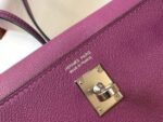 Replica Hermes Kelly Danse 22cm Leather Bag 20358 Purple - Image 6