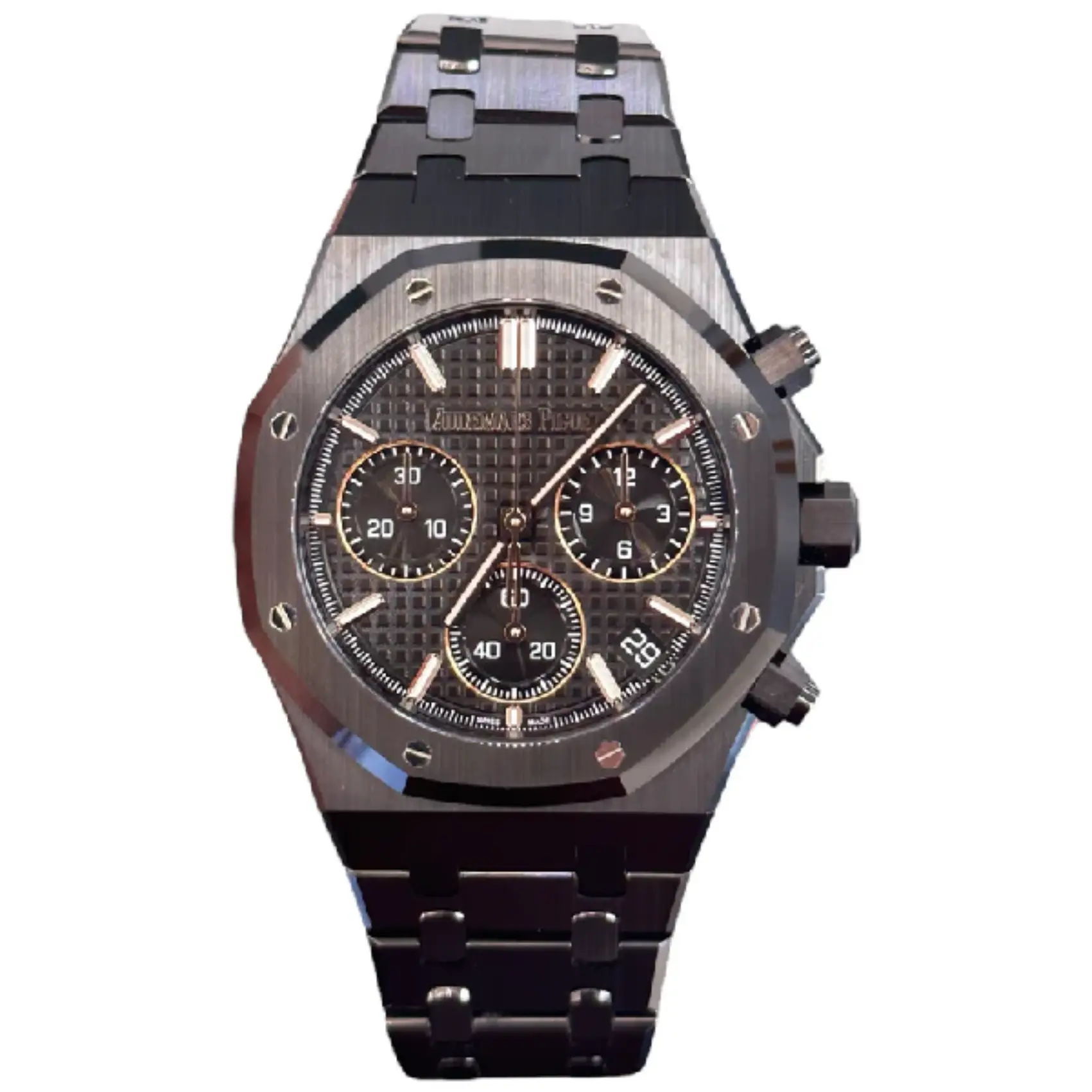 Audemars-Piguet-Royal-Oak-Chronograph.webp Audemars Piguet 26240CE.OO.1225CE.01 Full Black Replica - Image 1