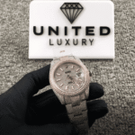 Rolex Datejust Two Tone Jubilee Fully Iced Out 126303 Replica - Image 3