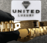 Rolex Datejust Yellow Gold Green Dial Iced out 118348 Replica - Image 4