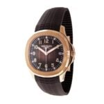 Patek Philippe Gold Brown Strap Replica - Image 2