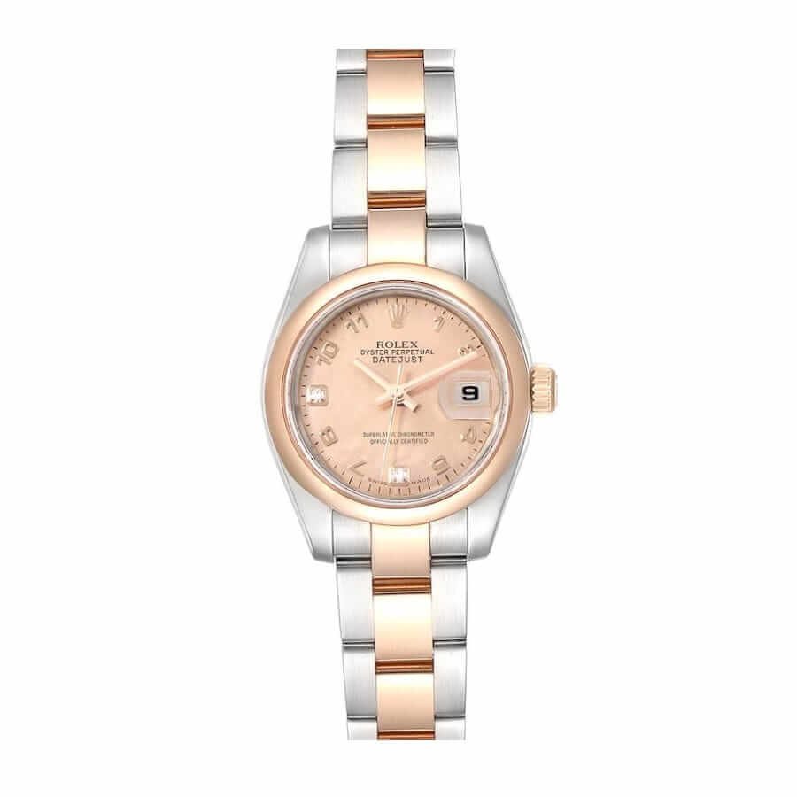 rolex-datejust-28mm-279161-steel-everose-gold-automatic-chocolate-dial-1.jpg Rolex Rose Diamond Ladies Replica - Image 1