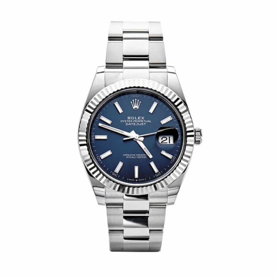 rolex-datejust-blue-dial-steel-replica-watch.jpg Rolex Datejust Blue Dial Steel Replica - Image 1