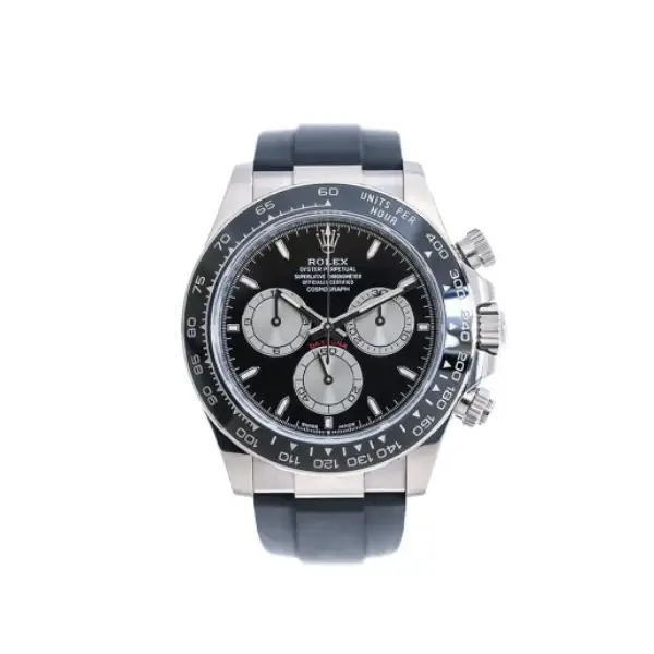 rolex-daytona-black-rubber-bracelet.webp Rolex Daytona Black 126519LN Replica - Image 1