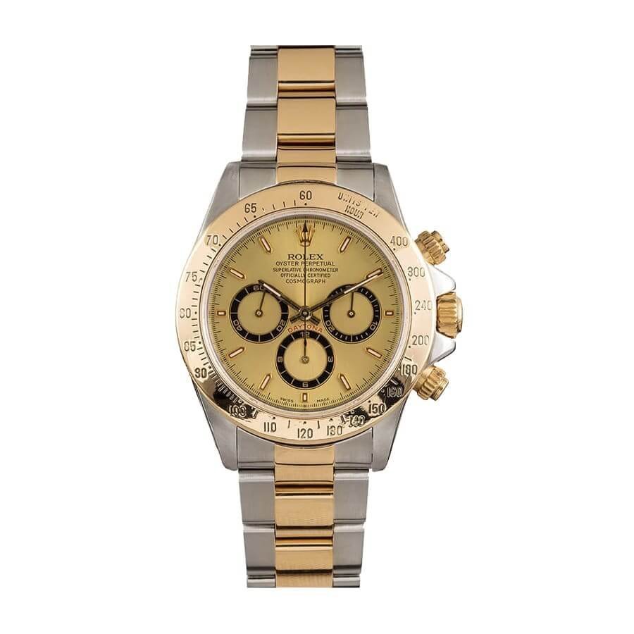 rolex-daytona-cosmograph-116523.jpg Rolex Daytona Cosmograph Yellow Gold Champagne Dial 16523 Replica - Image 1