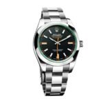 Rolex Milgauss Black Dial Green Crystal M116400GV-0001 Oyster Replica - Image 2