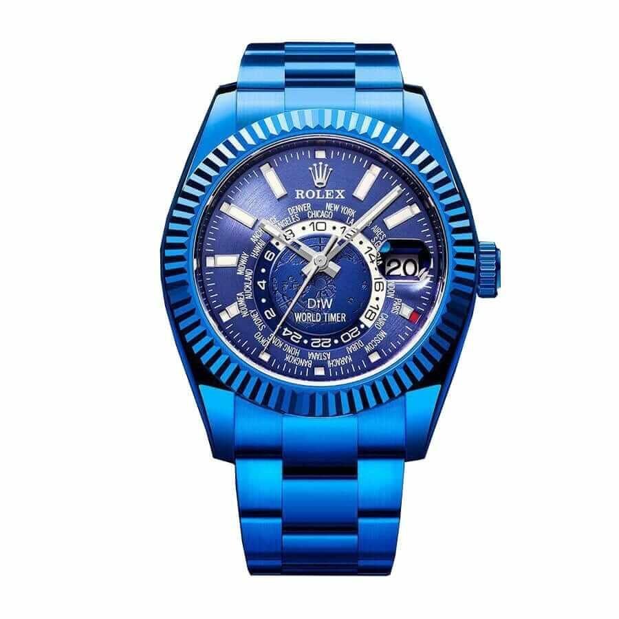 rolex-sky-dweller-world-timer-blue-dlc-stainless-steel-326934-replica.jpg Rolex Sky-Dweller 326934 World Timer Blue DLC Replica - Image 1